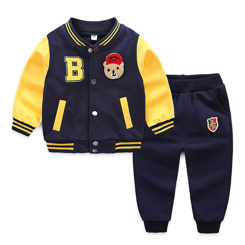 Spring New Children's Clothes Boys' Spring Clothes Baby Children's Spring and Autumn Sweatshirt Spring Korean-style Sports Two-piece Fashionable Suit