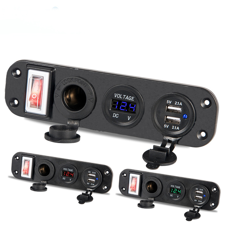 新型車載携帯電話充電器一牽引三自動車トレーラーヨット改造PD usbパネル12-24v共通|undefined