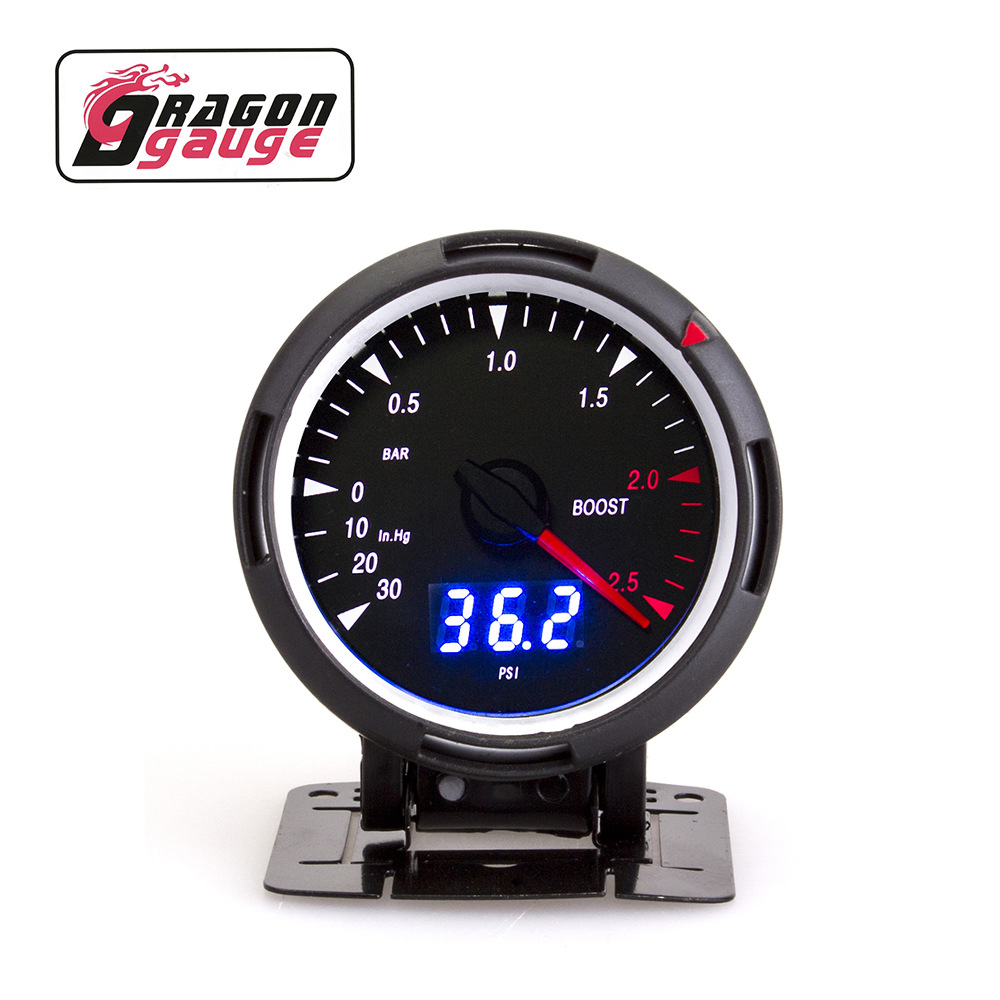 12V car modified meter 2.5 inch 60mm car supercharged water temperature oil temperature oil pressure discharge temperature gauge