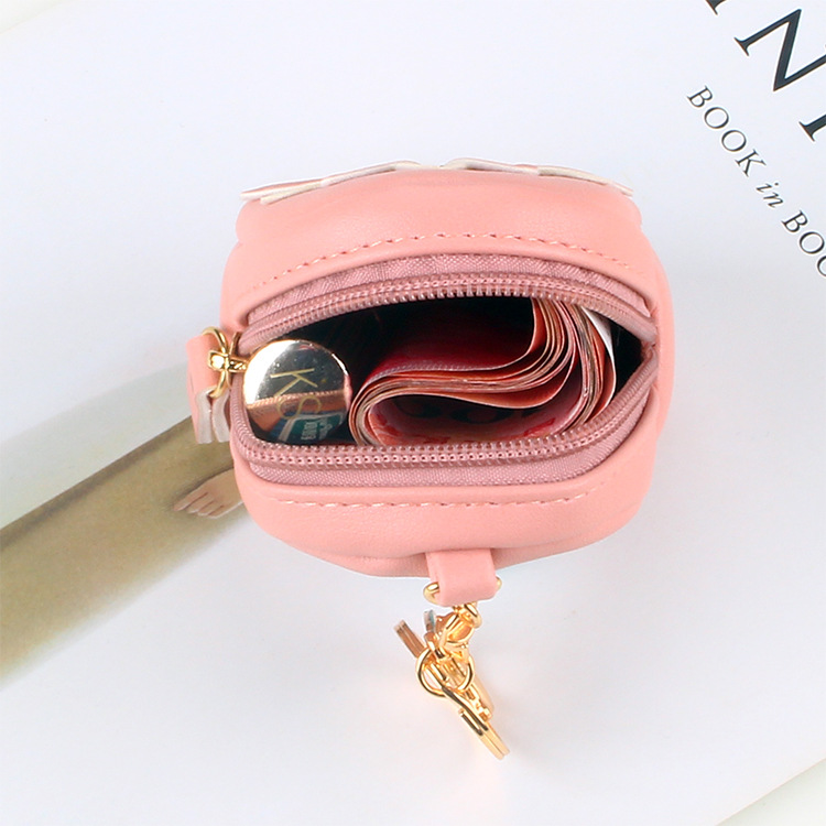 Korean ins New Style Small Wallet Women's Cute Mini Girl Coin Coin Purse Card Bag One Simple Universal