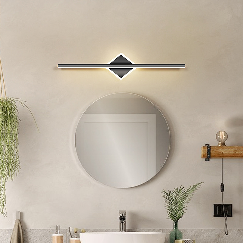 Mirror Front Light Modern Simple Hotel Bathroom Mirror Cabinet Light Creative Personalized Light Luxury Nordic Dressing Table Makeup Lamp