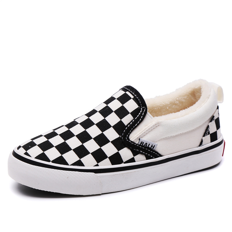 Lazy One Pedal Two Cotton Shoes Children's Velvet Warm Shoes Baby Shoes Boys Cloth Shoes Girls Thick Cotton Shoes