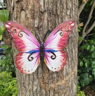 Amazon wrought iron butterfly home wall hanging hardware crafts pendant decorations metal products