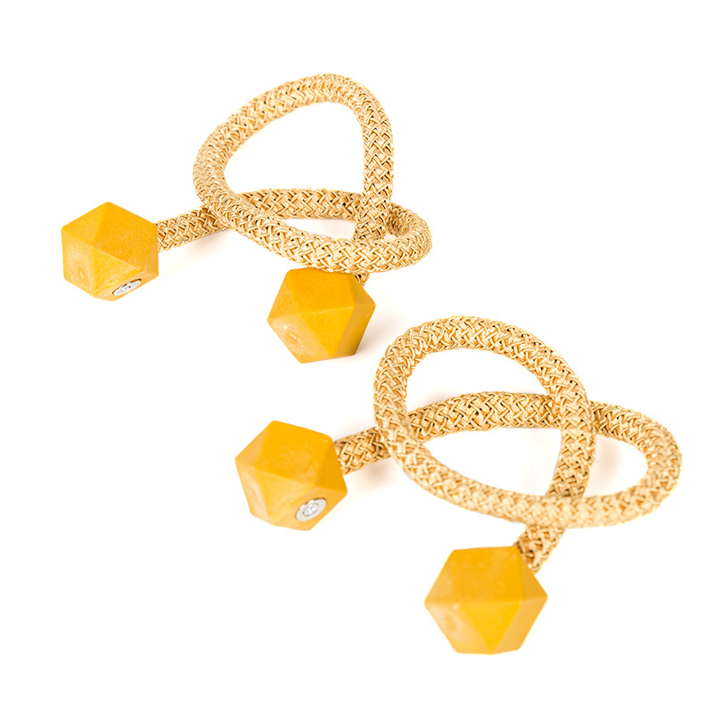 Curtain hole-free diamond polygon magnet curtain buckle ins modern minimalist Nordic style cube magnetic suction buckle