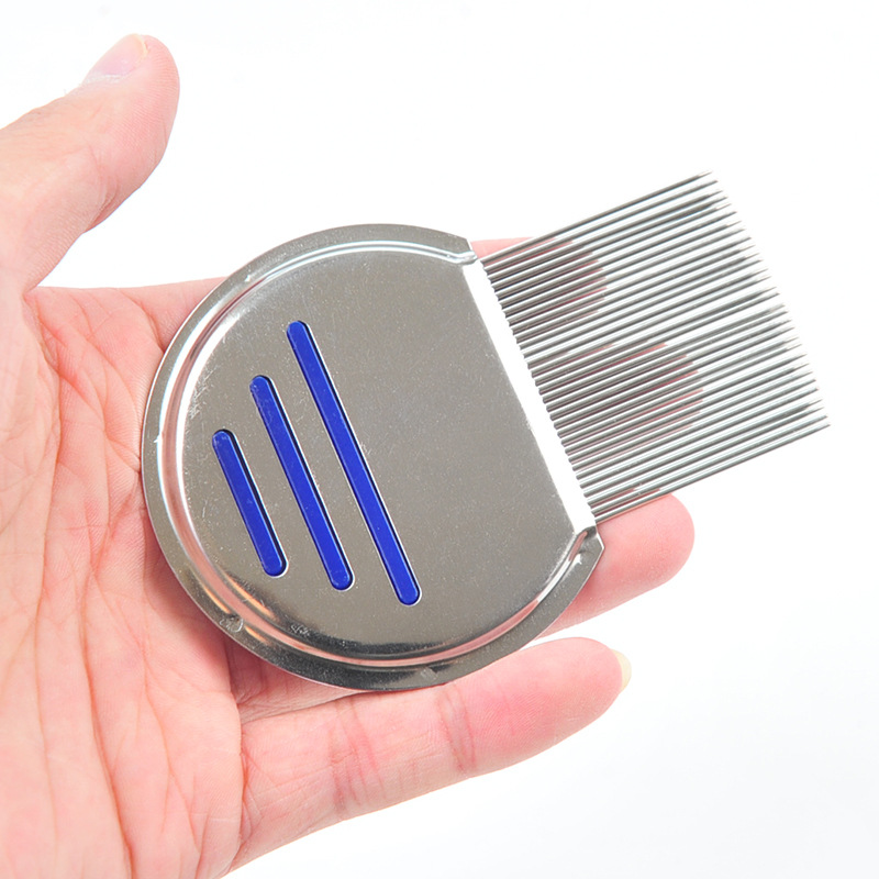 Factory direct dog cat hair comb stainless steel flea cleaning comb pet supplies comb