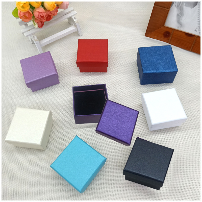Lenny Pattern Purple Jewelry Box Jewelry Box Jewelry Gift Box Ring Necklace Bracelet Box Small Batch Wholesale