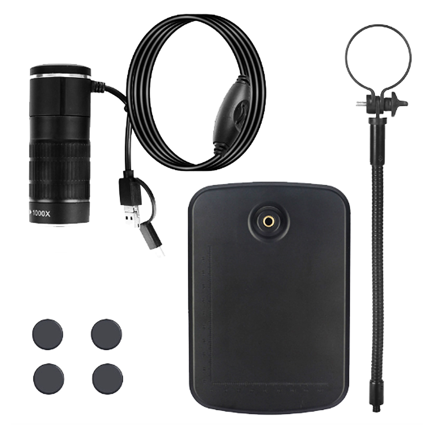 Children's scientific experiment equipment HD 1000 times electronic digital microscope three-in-one Android USB magnifying glass