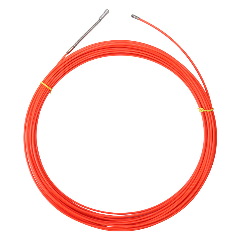 Electrician Threader with Roller Head Steel Wire Encapsulation Wire Mesh Wire Threader Fiber Trunking Thread