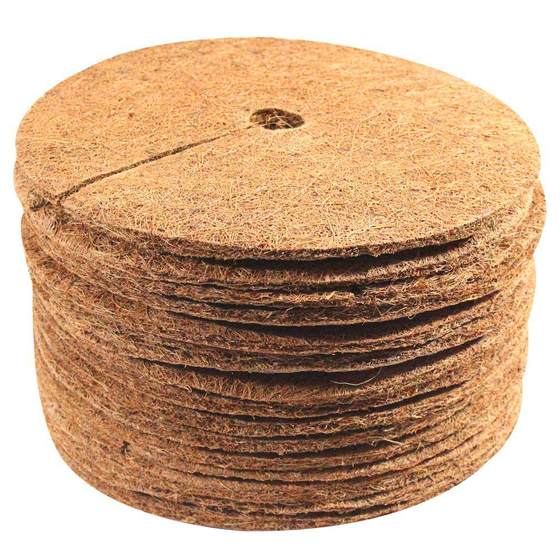 Needle Punched Round Brown Film Flower Pot Shade Mat Tree Fence Mat Anti-Grass Mat Flower Pot Dust-proof Decorative Mat