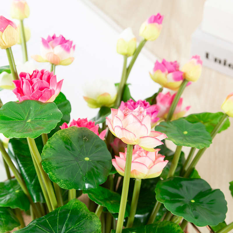 Dove simulation Lotus wholesale living room pond small Lotus wedding modeling fake flowers pastoral life plants