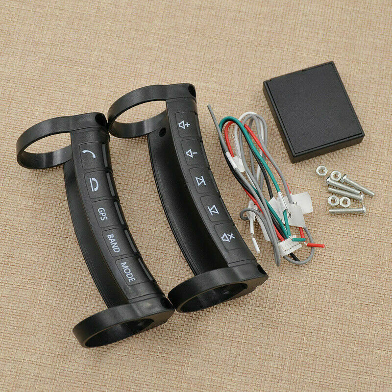 Car square control steering wheel controller car Wireless multiple function keys DVD navigation buttons remote control English