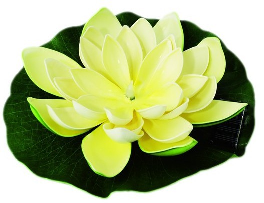 Factory supply solar lotus water float light solar landscape light solar wish water float light