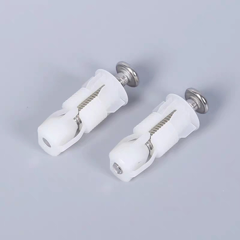 Toilet lid fixing bolt expansion plug 304 stainless steel nylon expansion screw nut fitting toilet cover plate