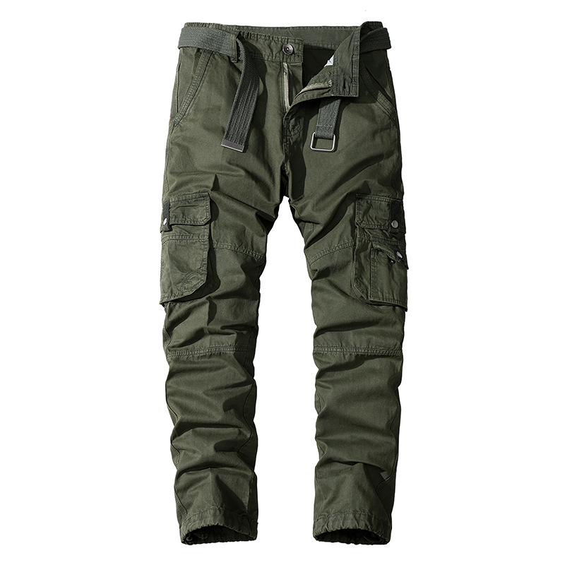 Amazon Four Seasons casual pants men's cotton multi-pocket trousers foreign trade washed sports overalls cross-border men's pants