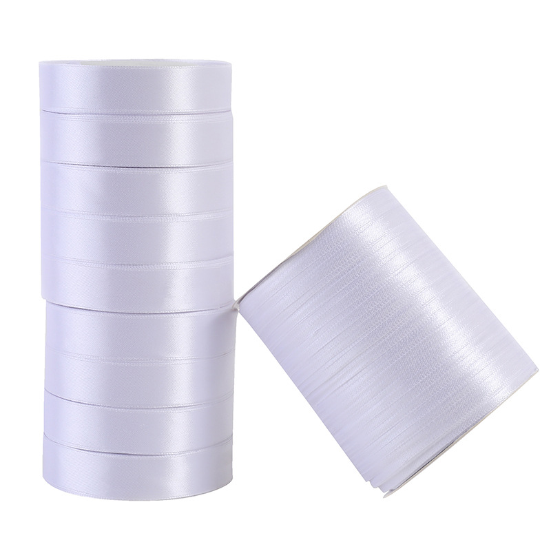 3.8cm Wide Pure White Bleached Color Ribbon Baking Gift Box Ribbon Floral Packaging Ribbon Bow DIY Ribbon