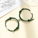 Milan rope sun and moon dark green pair