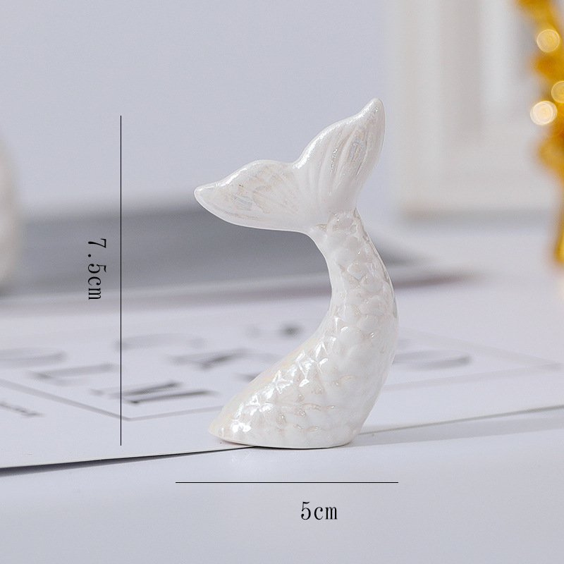 Cross-border ins decoration Nordic ceramic creative electroplating small animal decoration mini desktop decoration gold