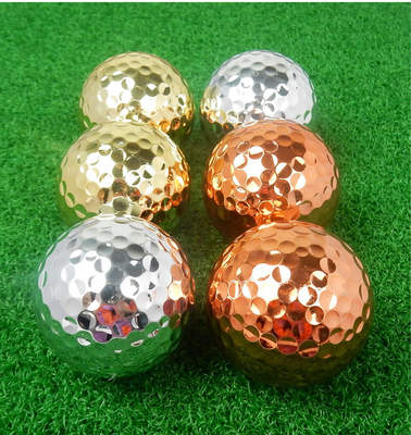 Golf metal ball plating ball gold ball factory direct design printing multi-color logo