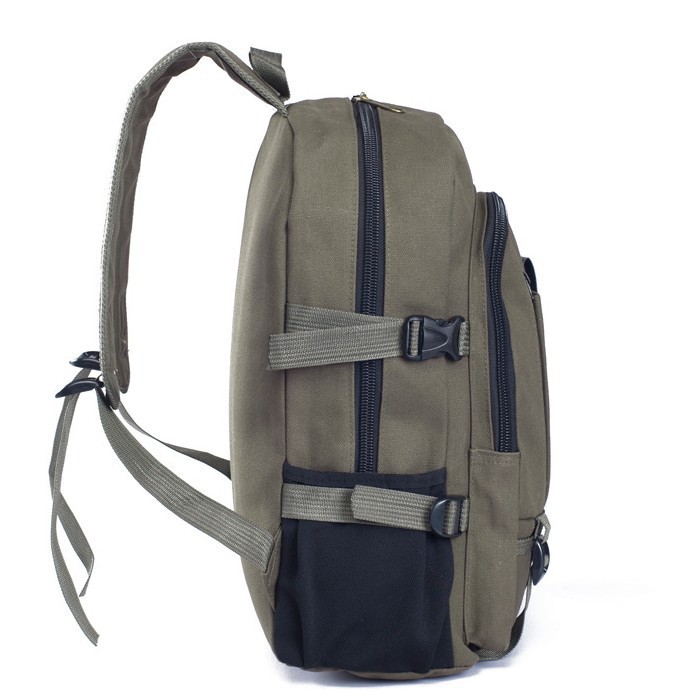 Hot Trendy Men's Backpack Casual Travel Canvas Backpack Student Schoolbag Wholesale