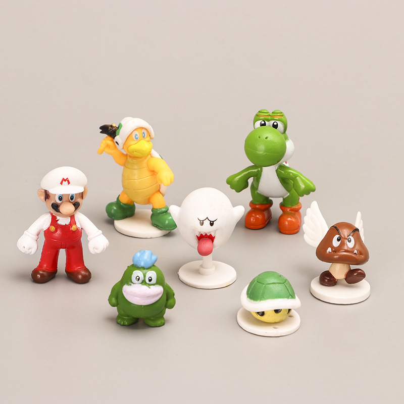 16 Mushroom Picking Game Characters Hand-held Anime Surrounding Cartoon Leo Micro Landscape Doll Toy Ornaments