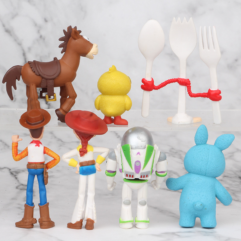 Spot 7 Toy Story 4 Woody Tris Buth Lightyear Fork Big Duck Rabbit Doll Model Ornaments