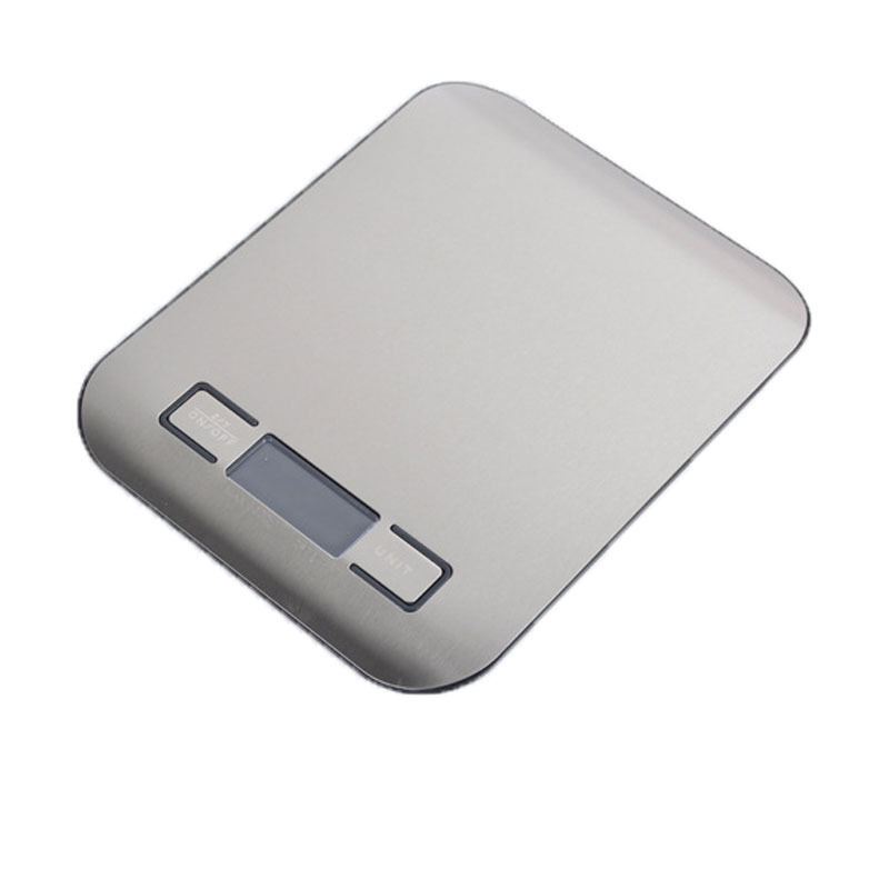 Factory wholesale flat stainless steel electronic kitchen scale 1G kitchen electronic scale baking scale medicine scale measuring scale