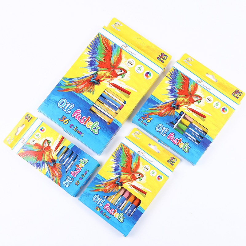 Smart bird fine selection oil painting stick 12-36 color washable environmental protection children's crayon painting brush painting tools wholesale