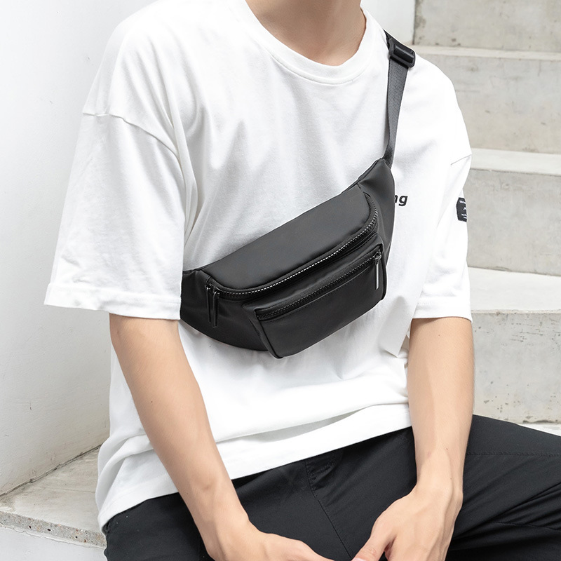 New Crossbody Bag Trendy Brand Shoulder Small Bag Chest Bag All-match Waterproof Small Satchel Men's Crossbody Waist Bag