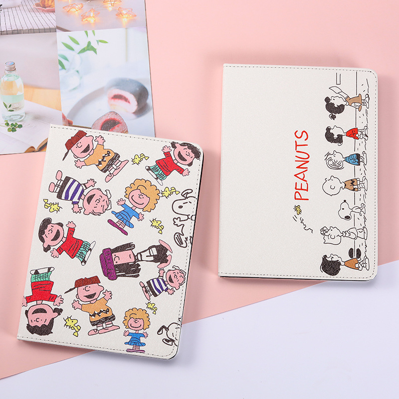 For 2021 New ipad10.2 protective case air2 flat leather case mini1234 Mini 5 anti-fall case 9.7 inch