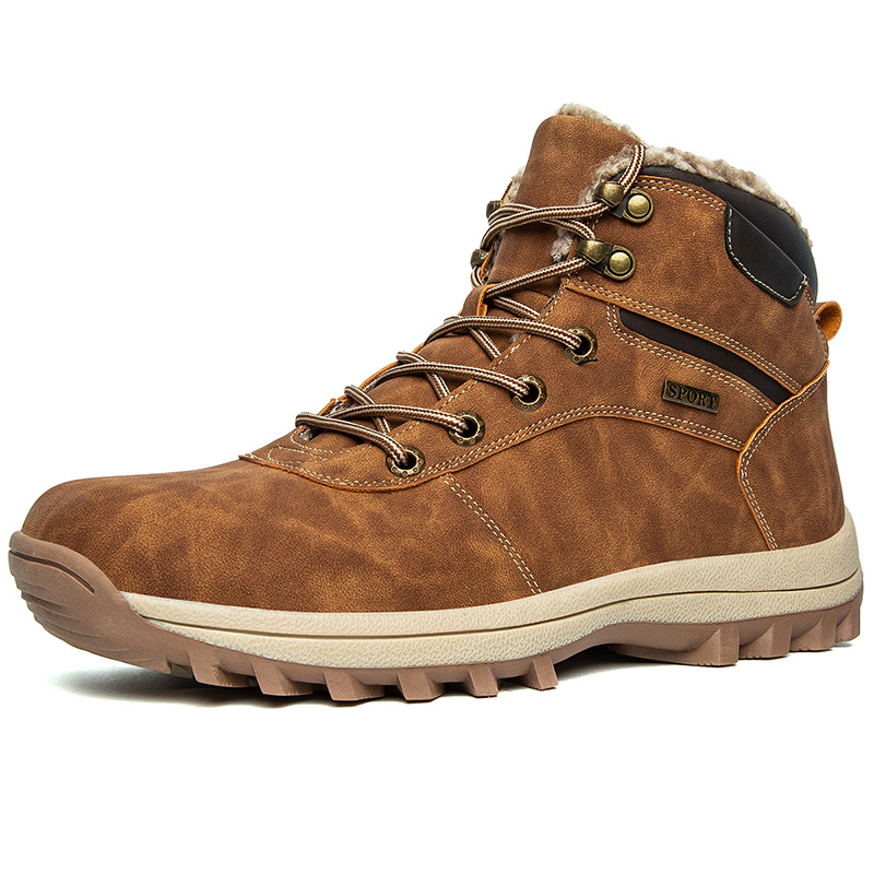 Factory wholesale Martin boots men's autumn and winter Korean version of velvet padded cotton shoes snow boots frock men's shoes wholesale generation