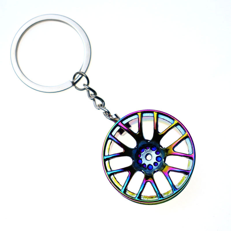 工場の優良品質の亜鉛合金のキーホルダーのアイデアの自動車のハブのキーホルダーのペンダントの贈り物の工芸品はlogoを印刷することができます。|undefined