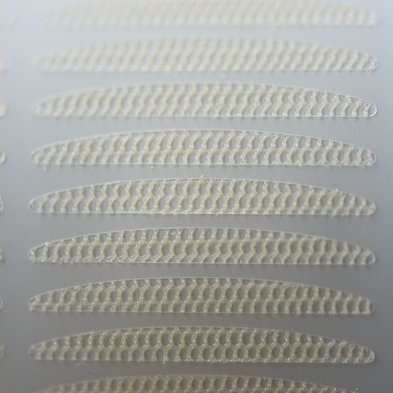 Glue-free lace double-eyelid mesh hollow breathable water-sticky invisible flesh olive type 4 models