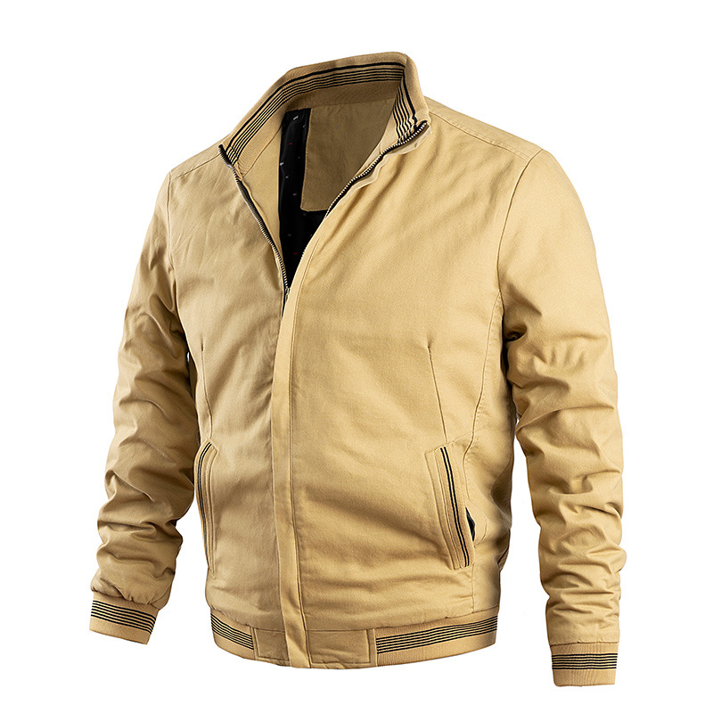 AliExpress Amazon wish cotton washed jacket men's cross-border casual men's coat men's large size European and American baseball uniform