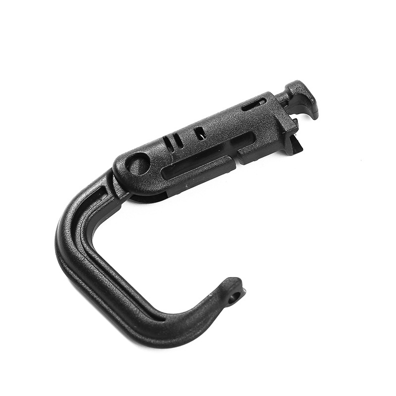 Factory black plastic spring hook Buckle Press outdoor climbing rope hook buckle pet rope handle buckle supply wholesale