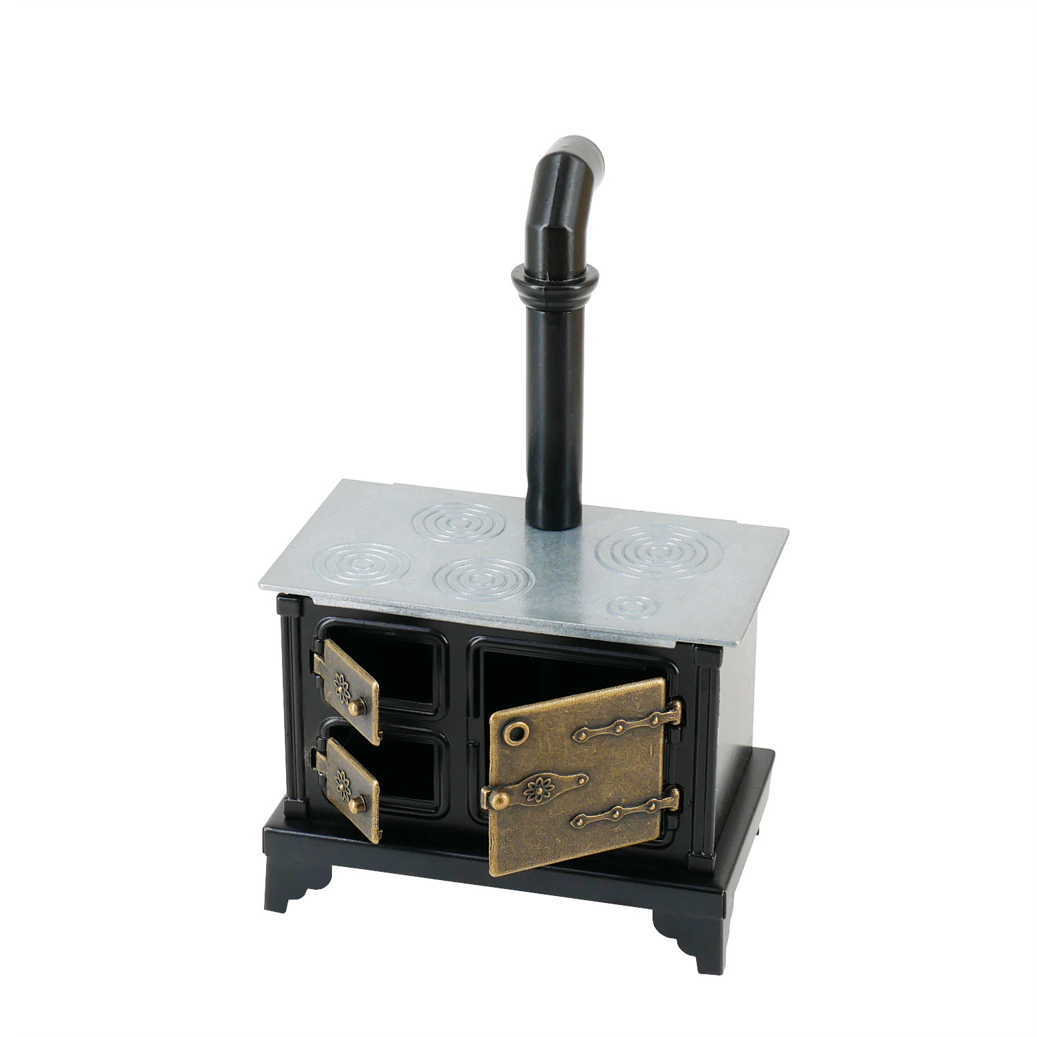 12 points doll house OB11 doll house mini furniture model iron stove long chimney