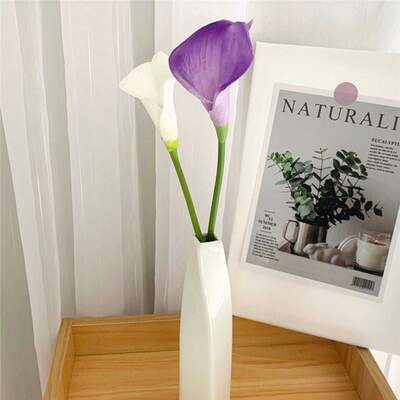 Artificial Flower PU feel Calla Lily living room home decoration design home matching bridal holding flowers