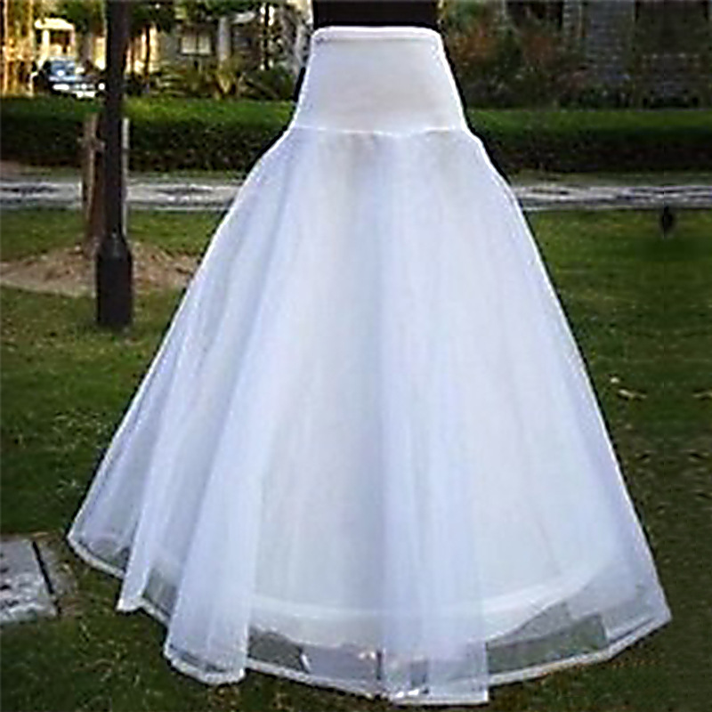 [Factory direct wholesale] wedding dress skirt high waist corset a circle of two gauze stage performance skirt White