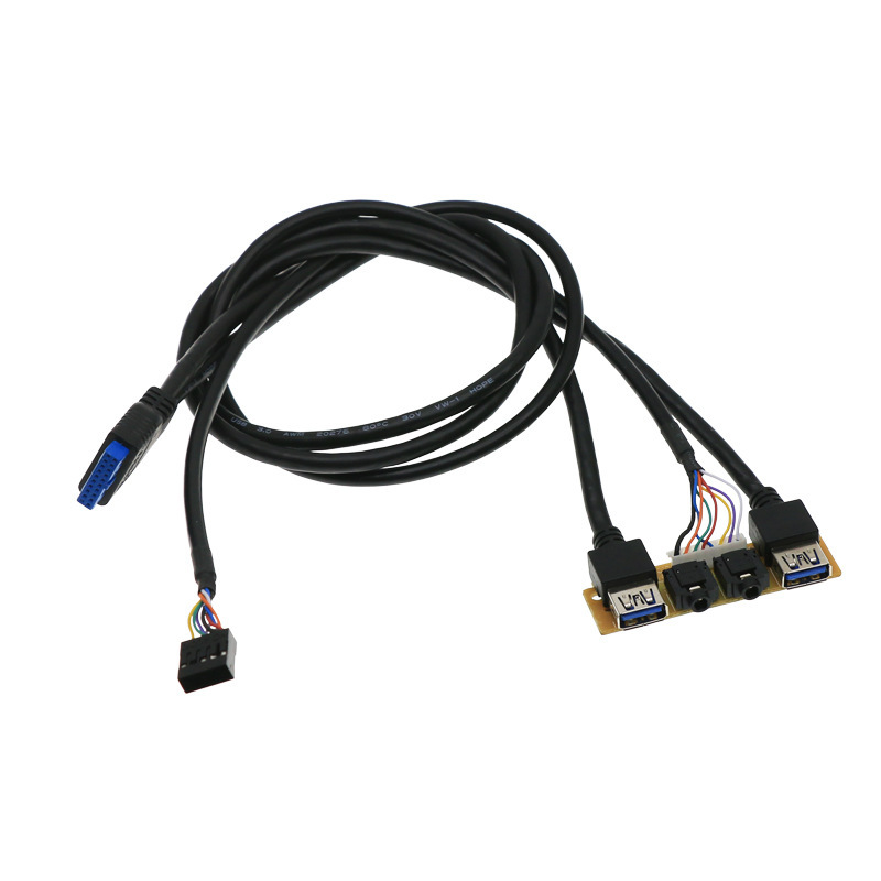 Usb3.0フロントパネル真 � � デュアルusb3.0インターフェイス + hdオーディオusbバッフルdiyケース拡张60cm|undefined