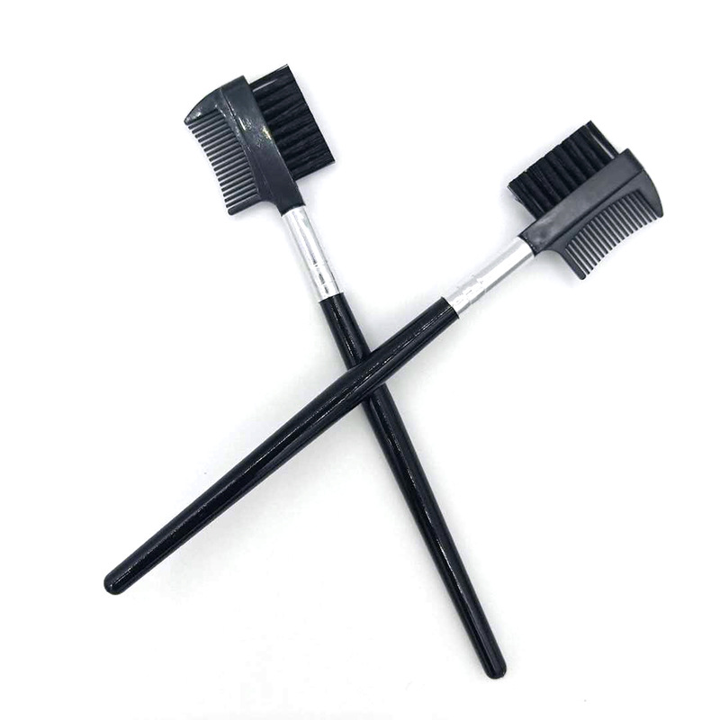 Double Eyebrow Brush Eyebrow Brush Single Dual-purpose Eyebrow Brush Set Disposable Eyebrow Comb Eyelash Brush Comb Long Handle Eyelash Brush