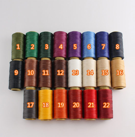 1mm flat wax thread polyester thread sintered 150D flat hand sewing wax thread handmade DIY leather thread