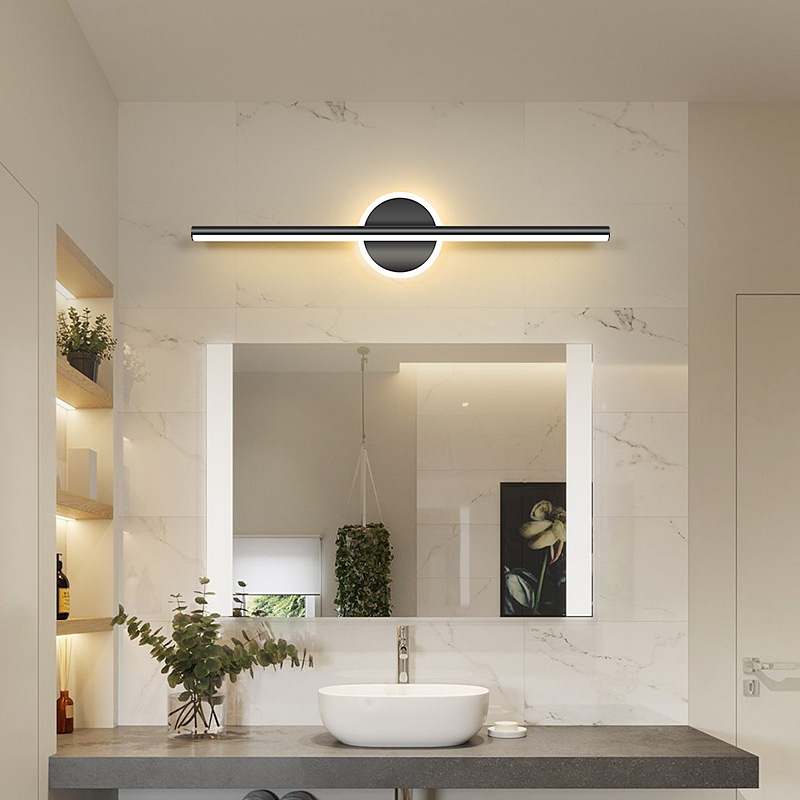 Mirror Front Light Modern Simple Hotel Bathroom Mirror Cabinet Light Creative Personalized Light Luxury Nordic Dressing Table Makeup Lamp