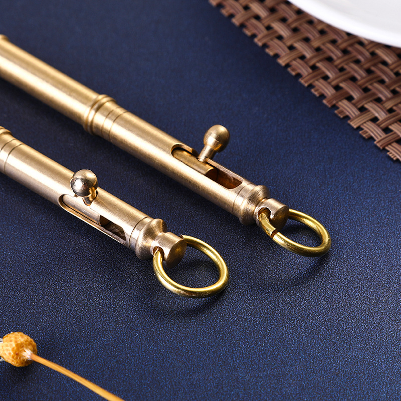 Store manager recommends new machine gun shaped brass metal ballpoint pen advertising pen gift pen creative Brass pen