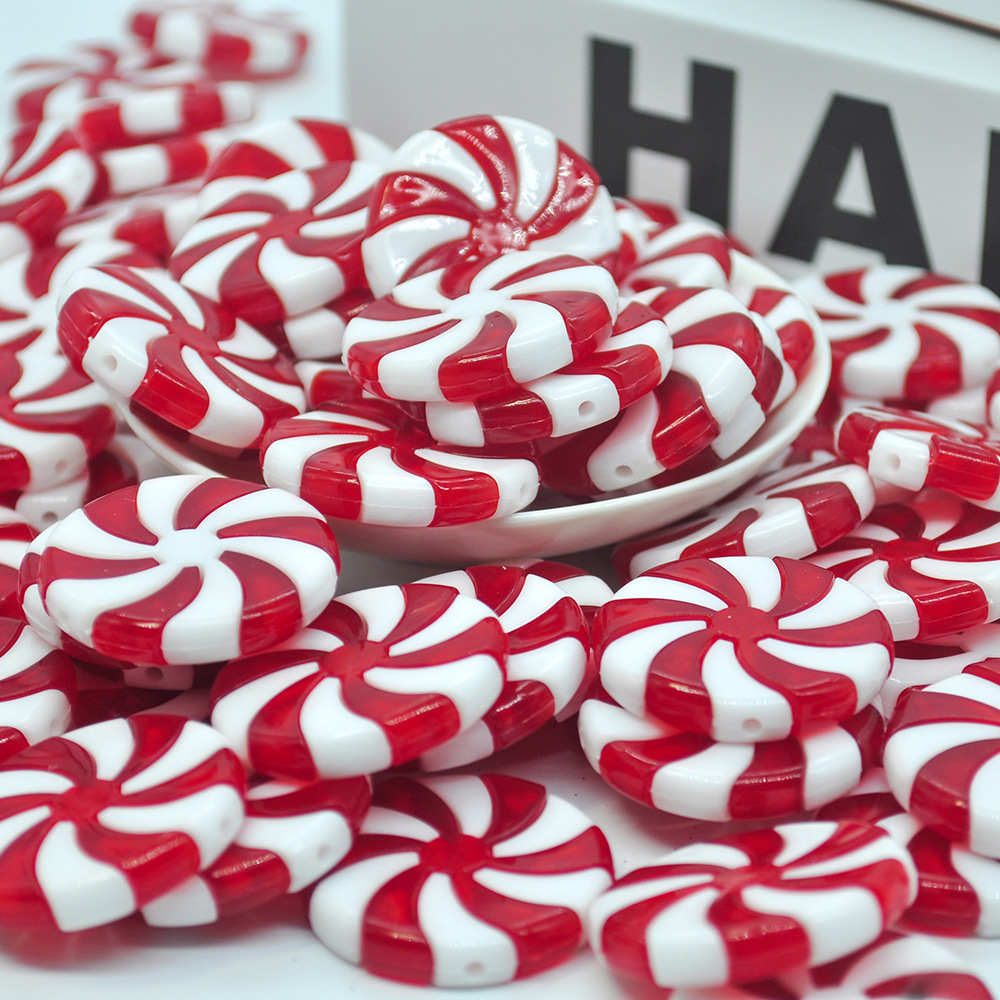 Cross-border supply Christmas decoration candy simulation lollipop crutch Christmas tree pendant DIY light string accessories