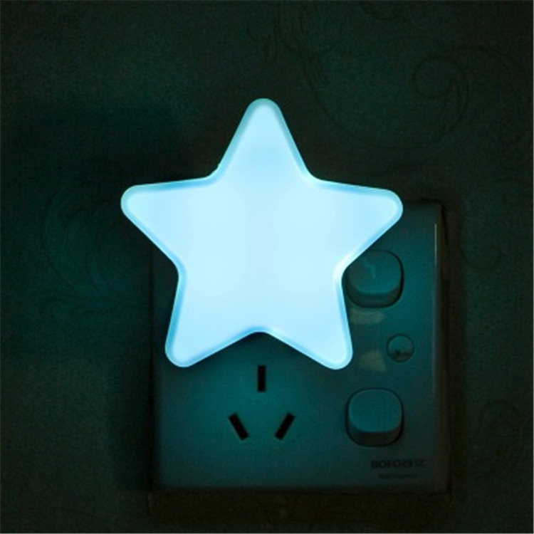 Explosions Star Night Light plug-in intelligent light control induction LED bedside lamp creative gifts LOGO wholesale