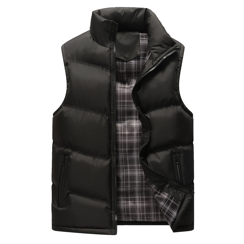 2020 autumn and winter men's new running cotton vest Korean fashion handsome youth waistcoat warm coat explosions