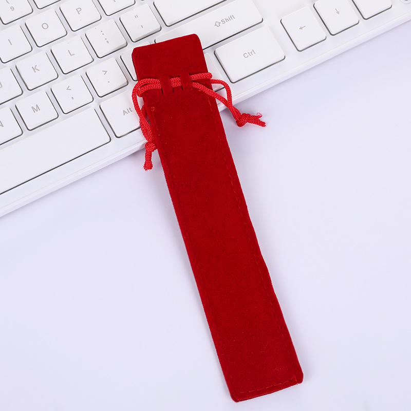 Crystal Pen Pen Case Double-sided Thickened Flannel Piece Pen Case Pen Brass Pen Gift Pen Case Plush Cloth Pen Case
