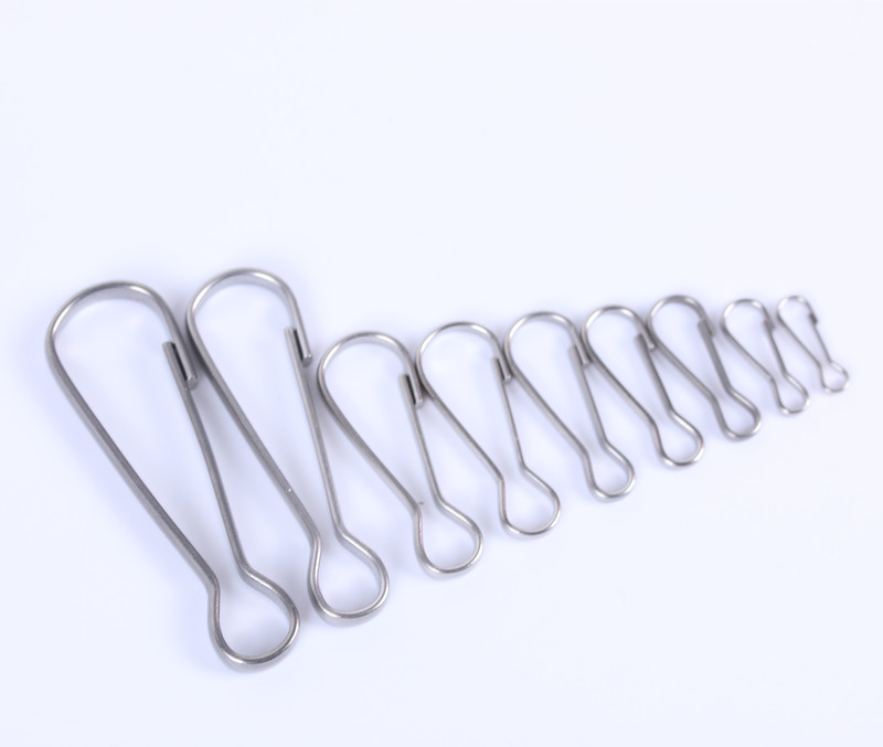 304 Stainless Steel Vermilion Buckle Pig Buckle Spring Buckle Chain Hanging Key Chain Fishware Buckle Vermilion Waist Buckle