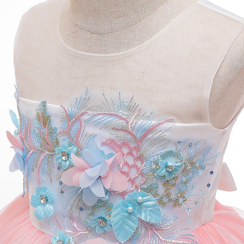 2022 Girls Skirt Summer New Children Mesh Dress Girls Princess Dress Girls Dress Evening Dress