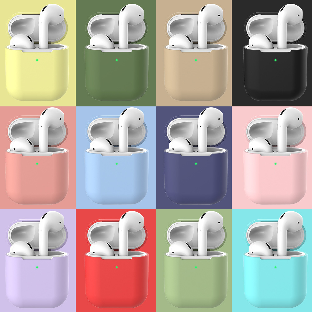 For airpods2 generation wireless Bluetooth headset silicone protective case apple soft case in stock