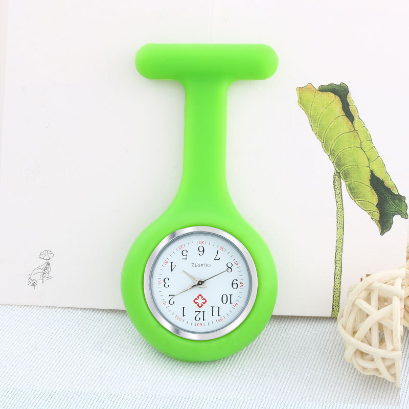 Factory direct new silicone tape wholesale men's and women's nurse watch advertising gifts hanging table selling chest table a generation of hair